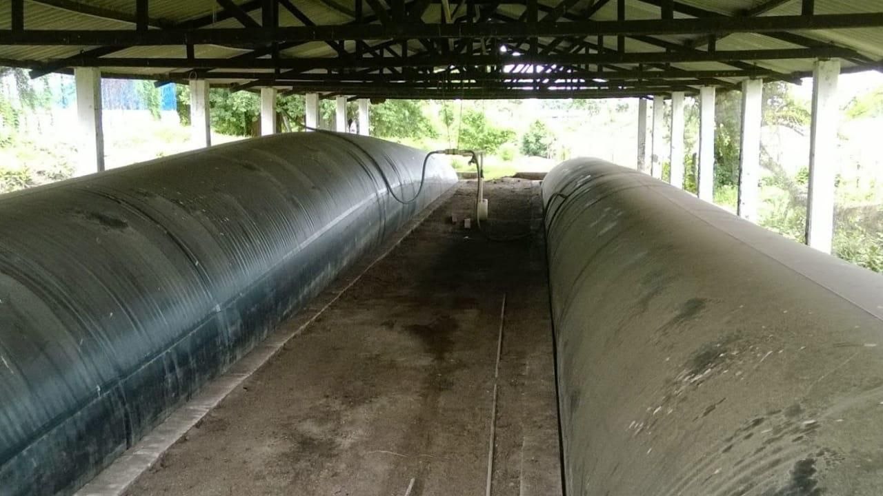 Biodigestor tubular con geomembrana de alta durabilidad