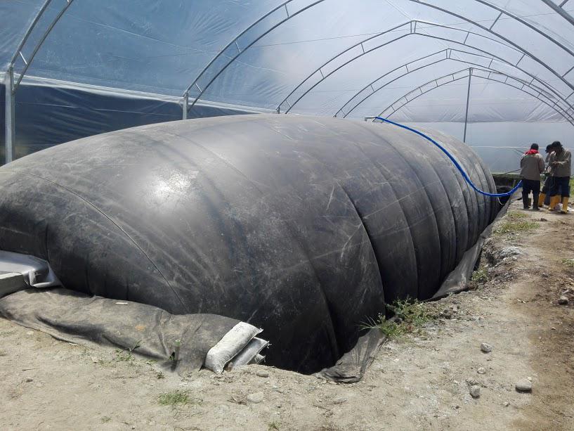 Biodigestor tubular con geomembrana de alta durabilidad