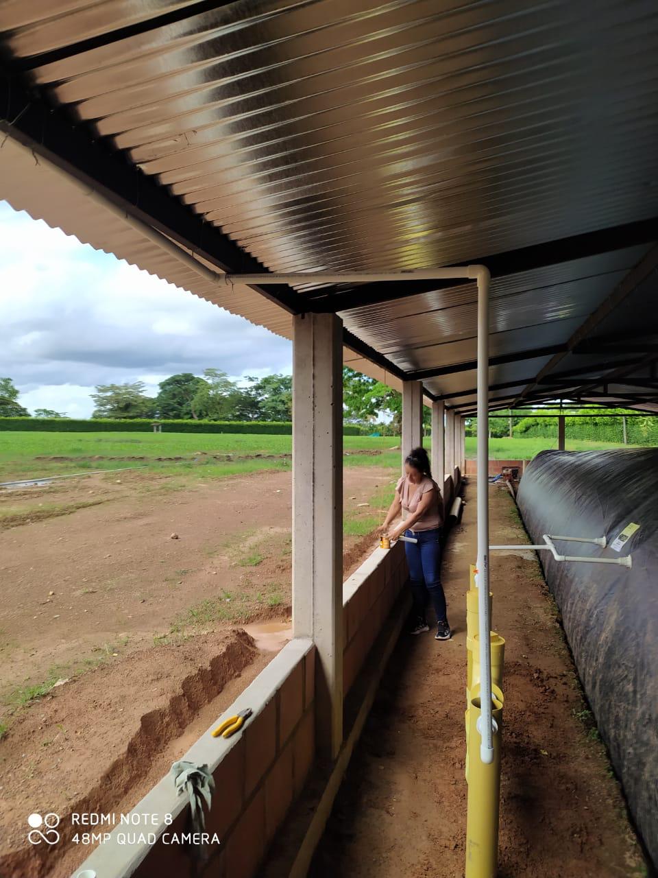 Biodigestor tubular con geomembrana PVC