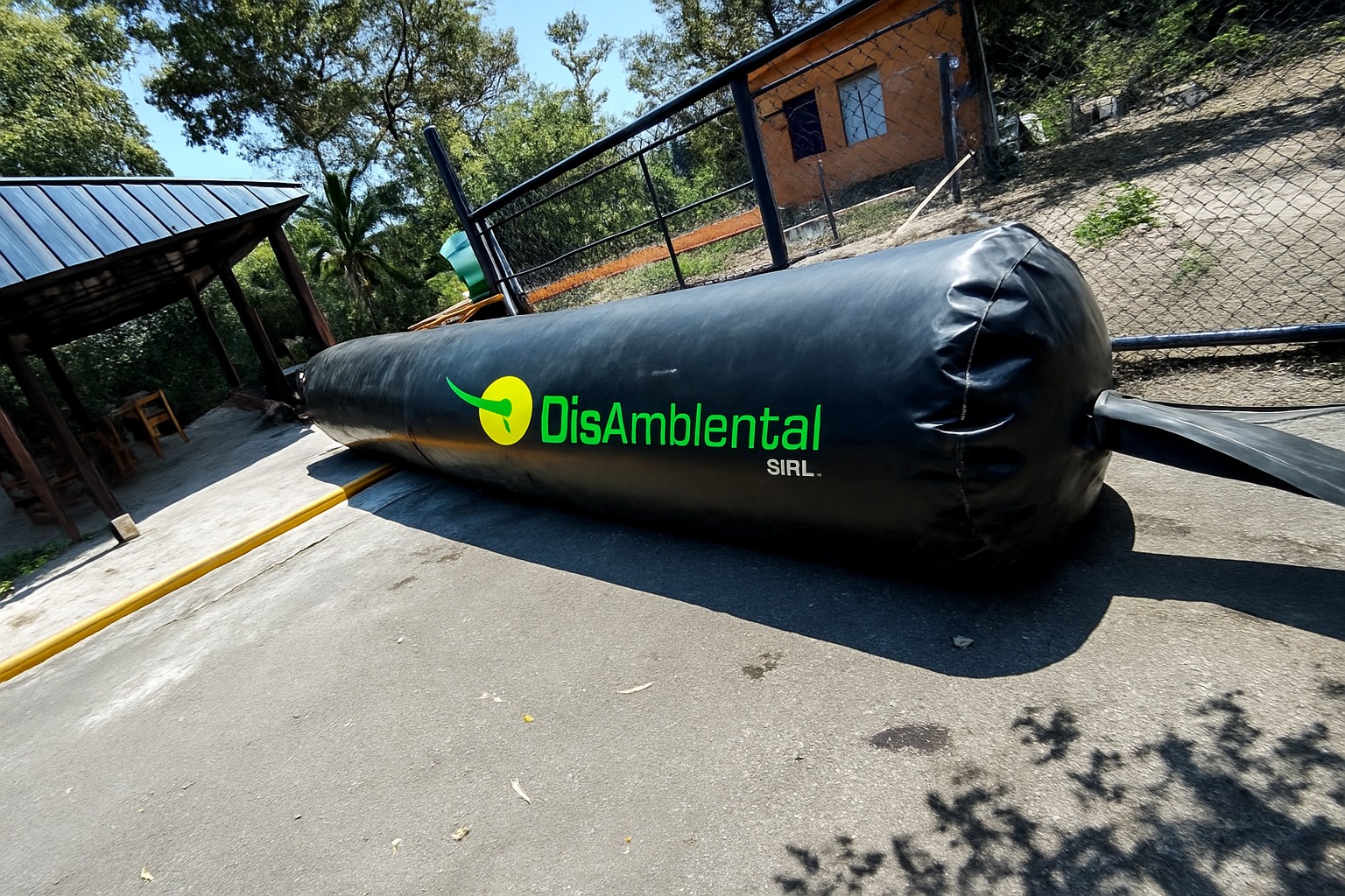 Biodigestor tubular con geomembrana