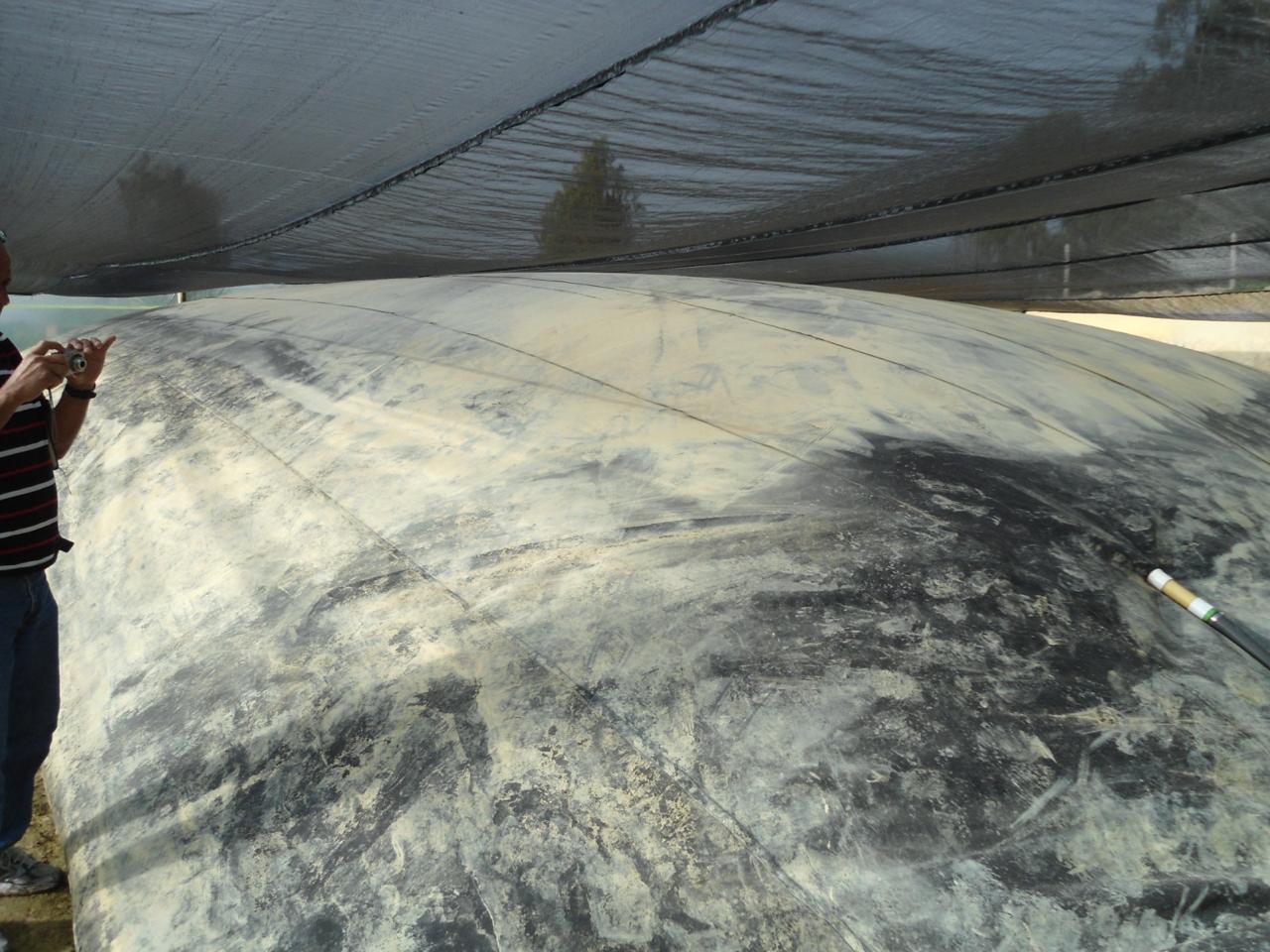 Biodigestor tipo laguna impermeabilización