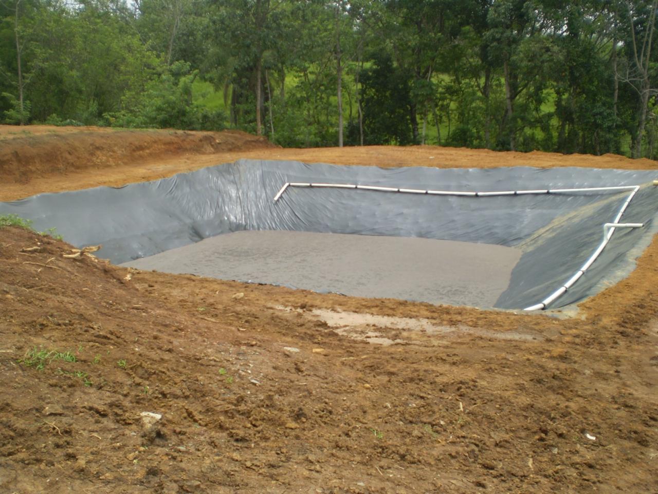 Biodigestor tipo laguna en obra civil