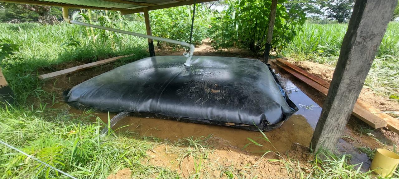 Flexitanque en geomembrana ganadero