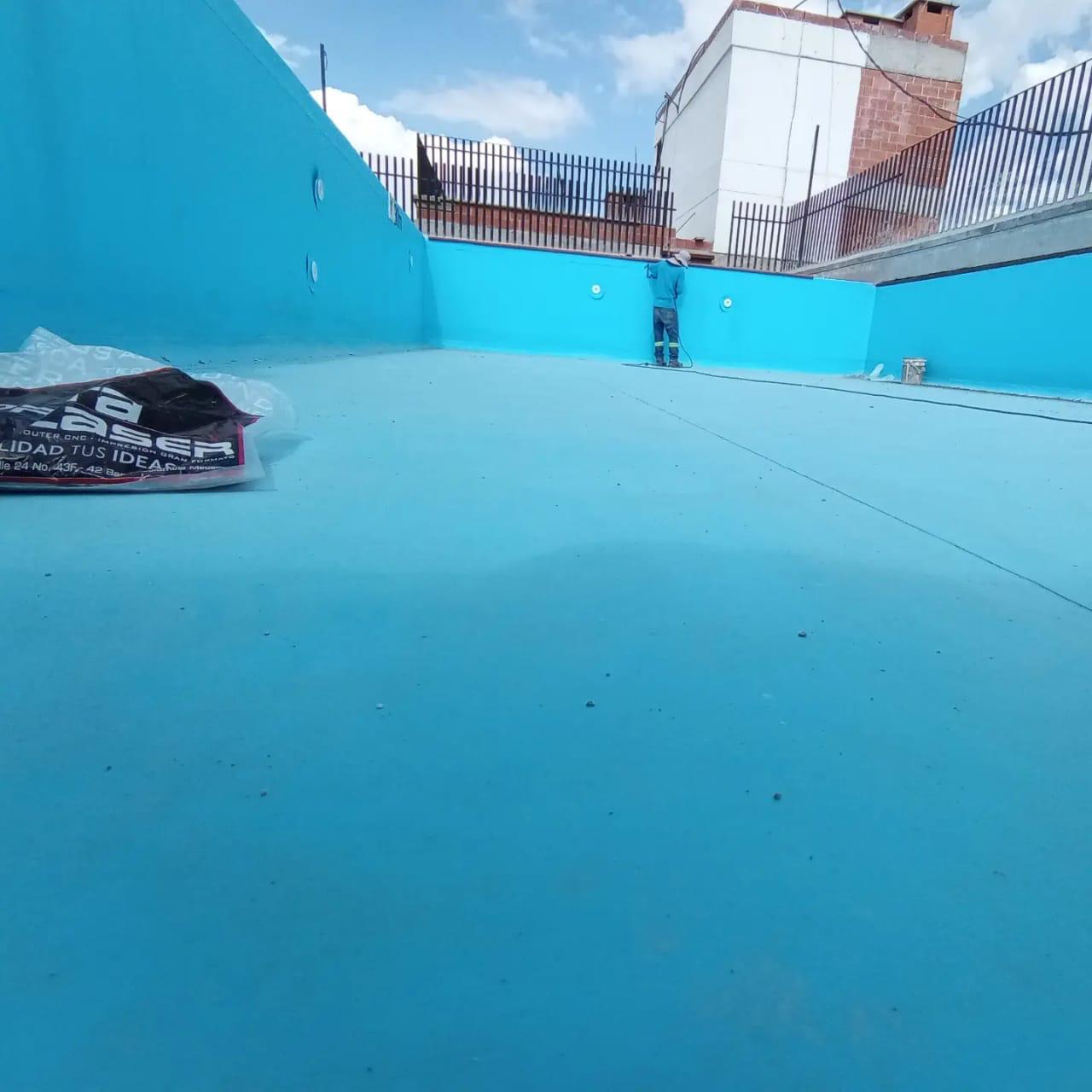 Piscina en geomembrana personalizada