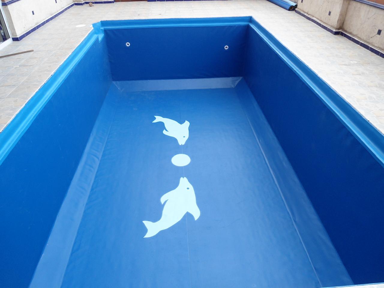 Piscina en geomembrana proyecto residencial