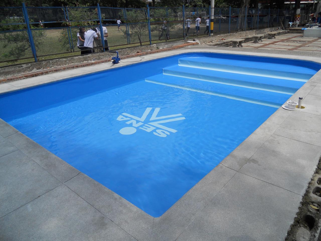 Piscina en geomembrana sistema impermeable