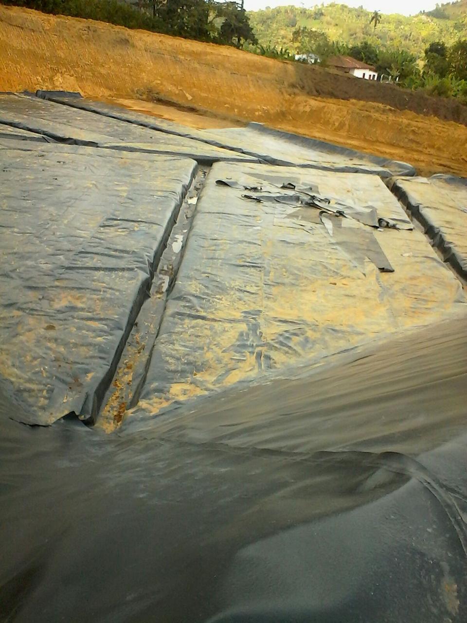 Relleno sanitario en obra de ingeniería